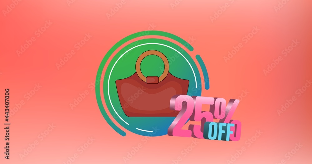 Composition of handbag on colourful background Composition of handbag on colourful background