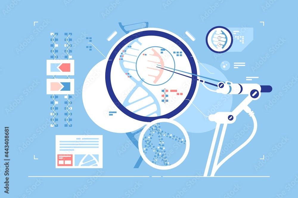 Fototapeta premium Gene correction scientific possibility