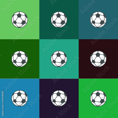 soccer ball icons pattern 