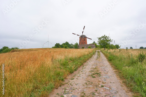 Old windmill in Zdrzewno (Poland)