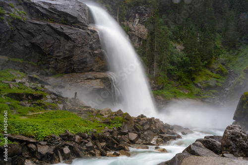 Krimml waterfalls in the Hohe Tauern National Park 