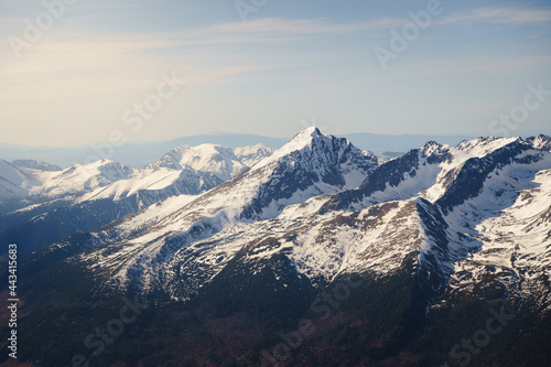 Landscape view on Kriv     peak in the High Tatras mountains. The icon on Slovakia.
