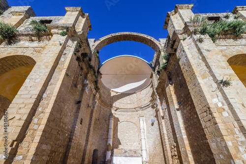 Remains of Our Lady of Angels and Venus Temple in Salemi town located in south-western part of Sicily Island, Italy photo