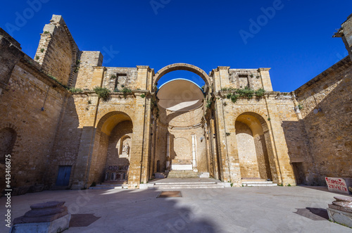 Ruins of Our Lady of Angels and Venus Temple in Salemi town located in south-western part of Sicily Island, Italy photo