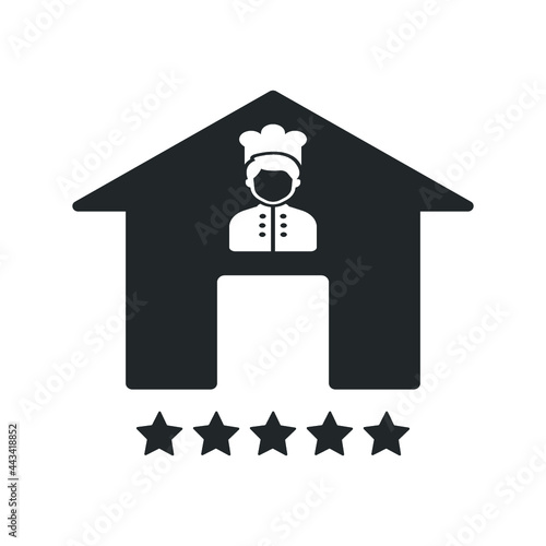 restaurant feedback, review icon desin