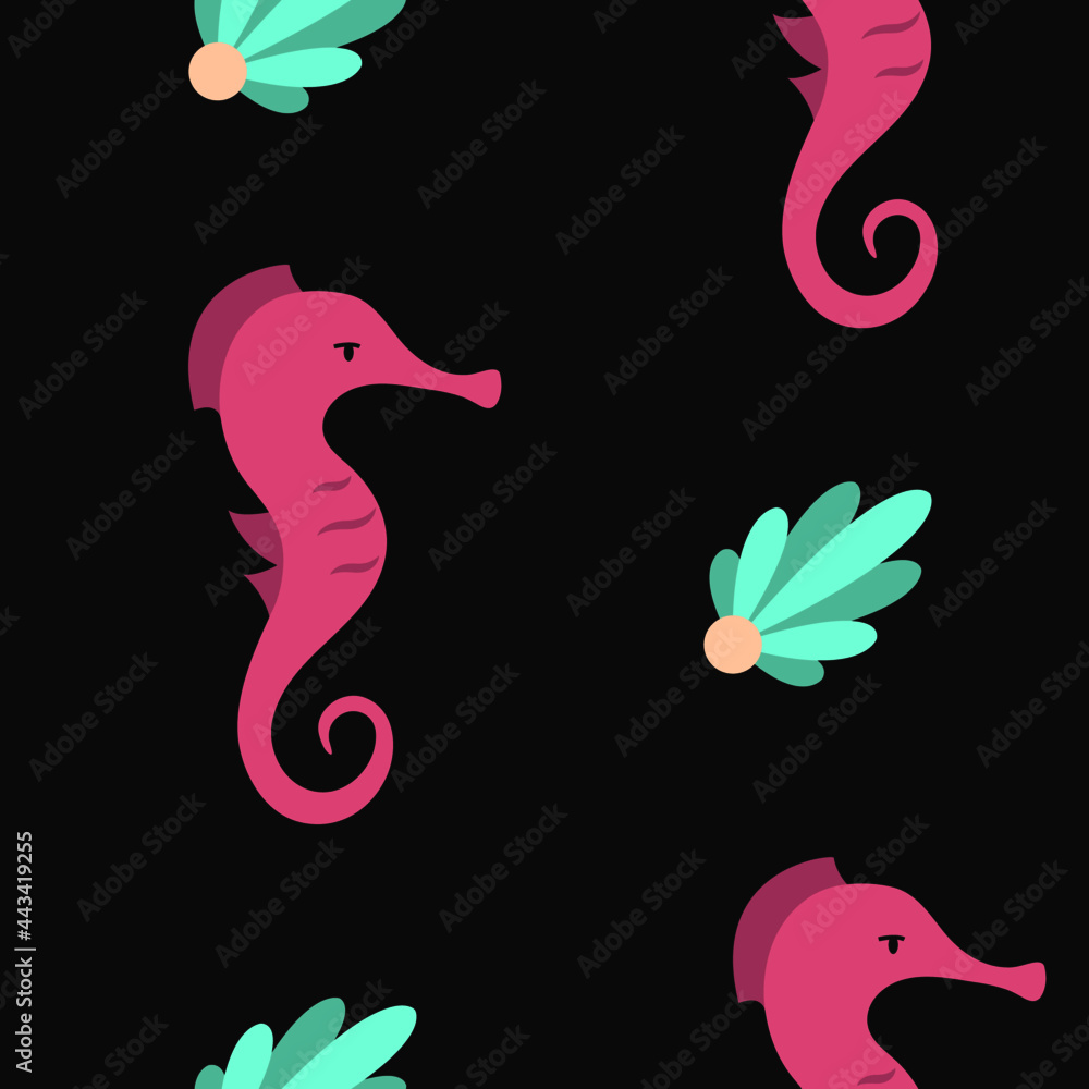 sea horse pattern sea horse pattern