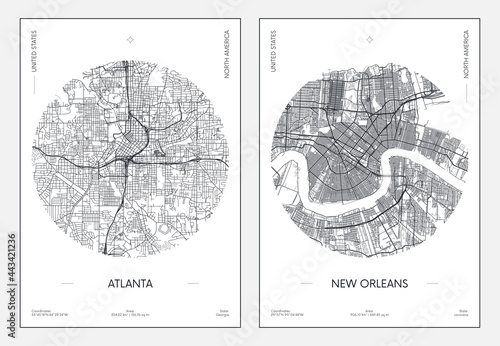 miejski-plan-ulic-miasta-atlanta-i-nowy-orlean