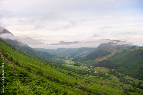 Landscape photography of mountains and valley