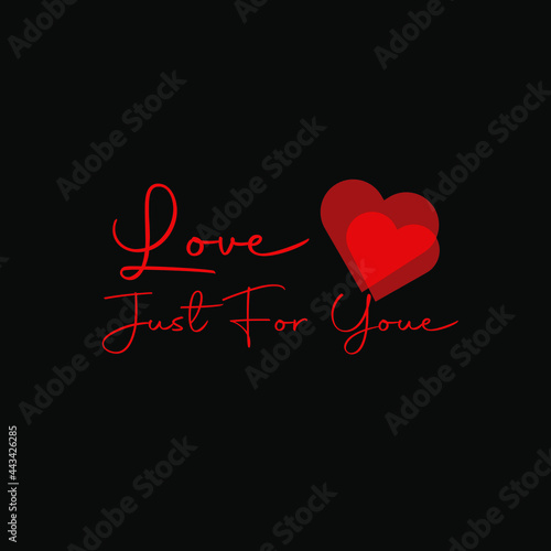 love just for you vector