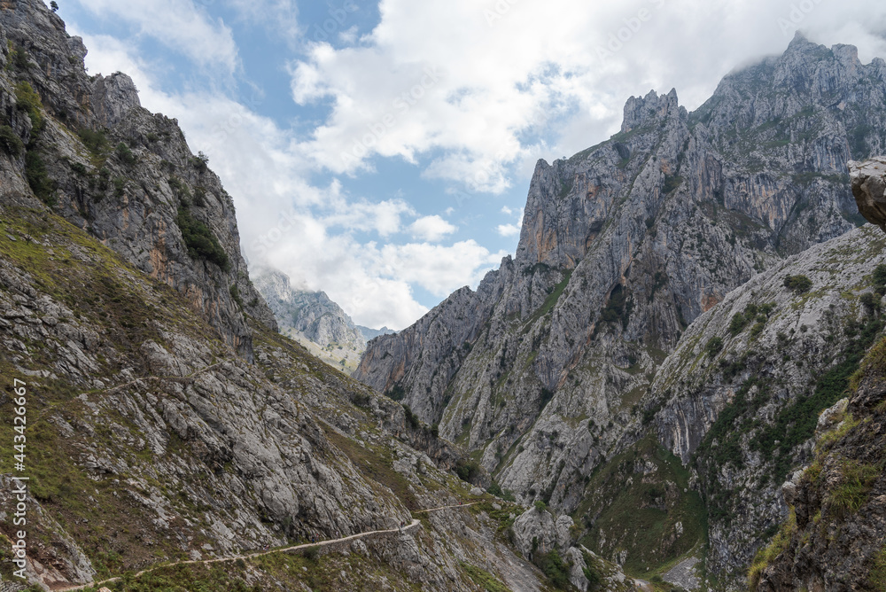 Spectacular views of some mountains in the Picos de Europa Spectacular views of some mountains in the Picos de Europa