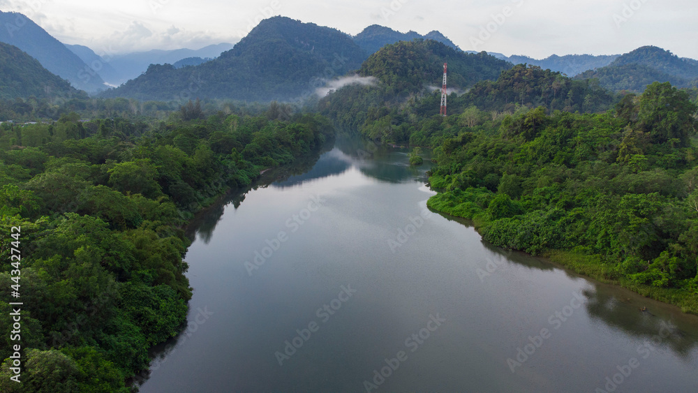 The lamseunia river, Aceh Besar district, Aceh province