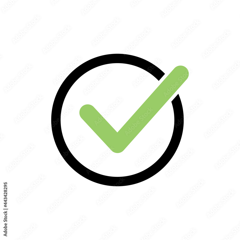 Check mark vector. Check mark icon. Tick mark symbol vector Check mark vector. Check mark icon. Tick mark symbol vector