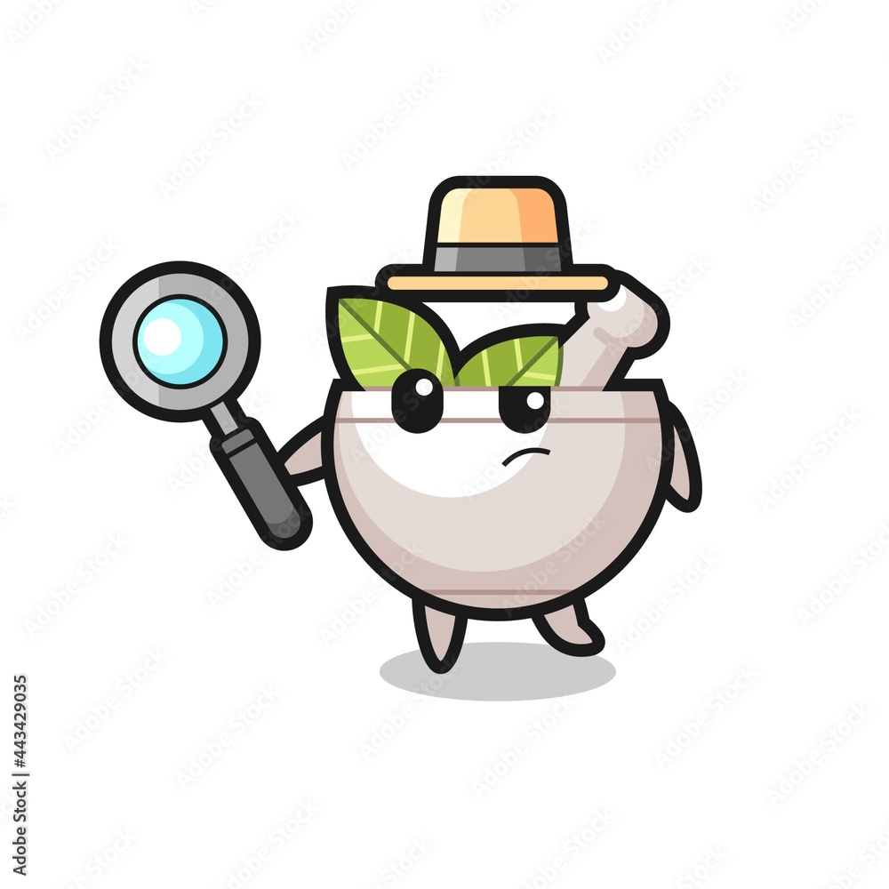 herbal bowl detective character is analyzing a case
