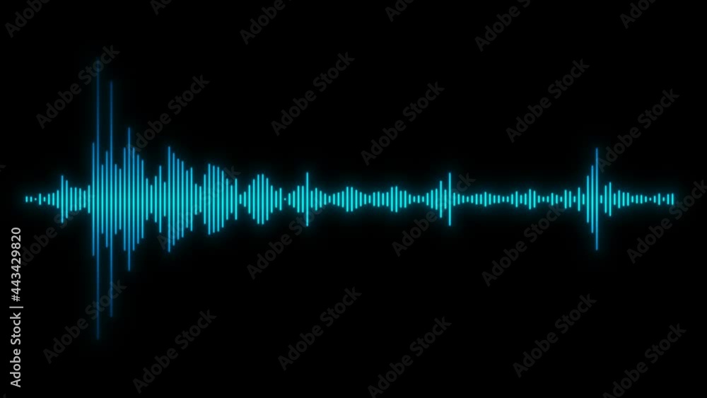 Modern Waveform Graph. Shape Of Modulation Audio, Thin Blue Bars Signal Reaction Modern Waveform Graph. Shape Of Modulation Audio, Thin Blue Bars Signal Reaction