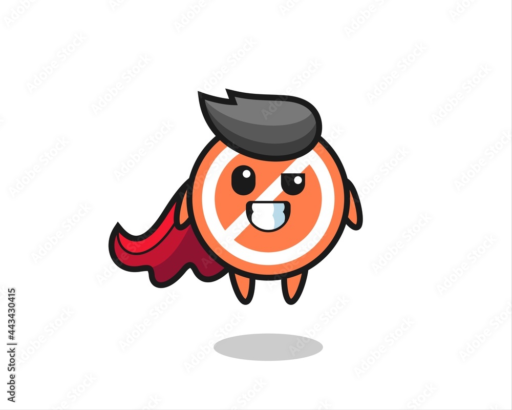 the cute stop sign character as a flying superhero the cute stop sign character as a flying superhero
