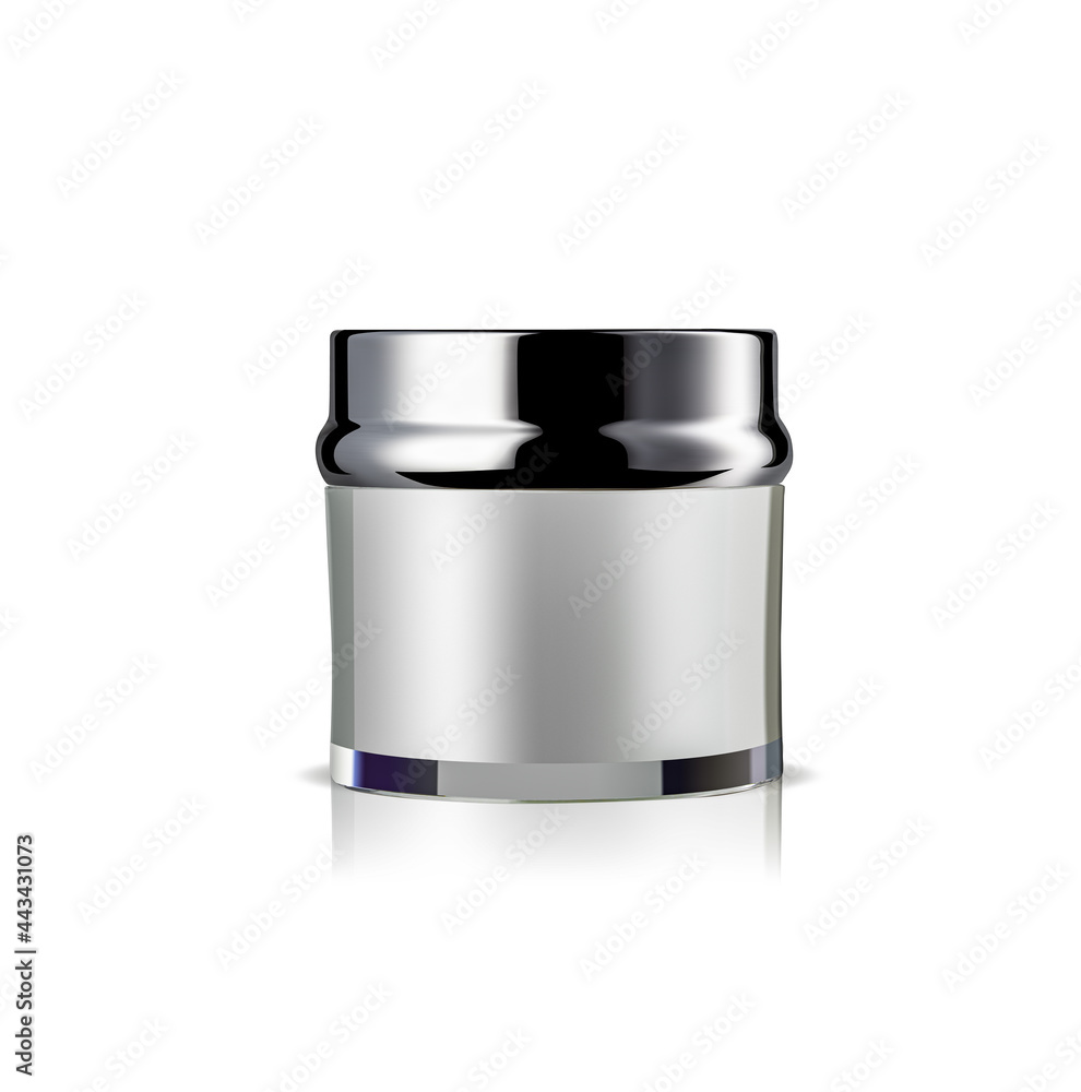 Jar of luxury face cream isolated on white background Jar of luxury face cream isolated on white background