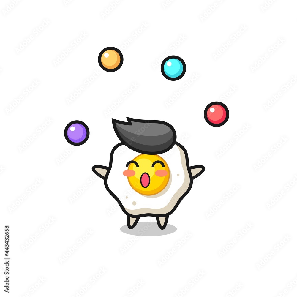 the fried egg circus cartoon juggling a ball the fried egg circus cartoon juggling a ball