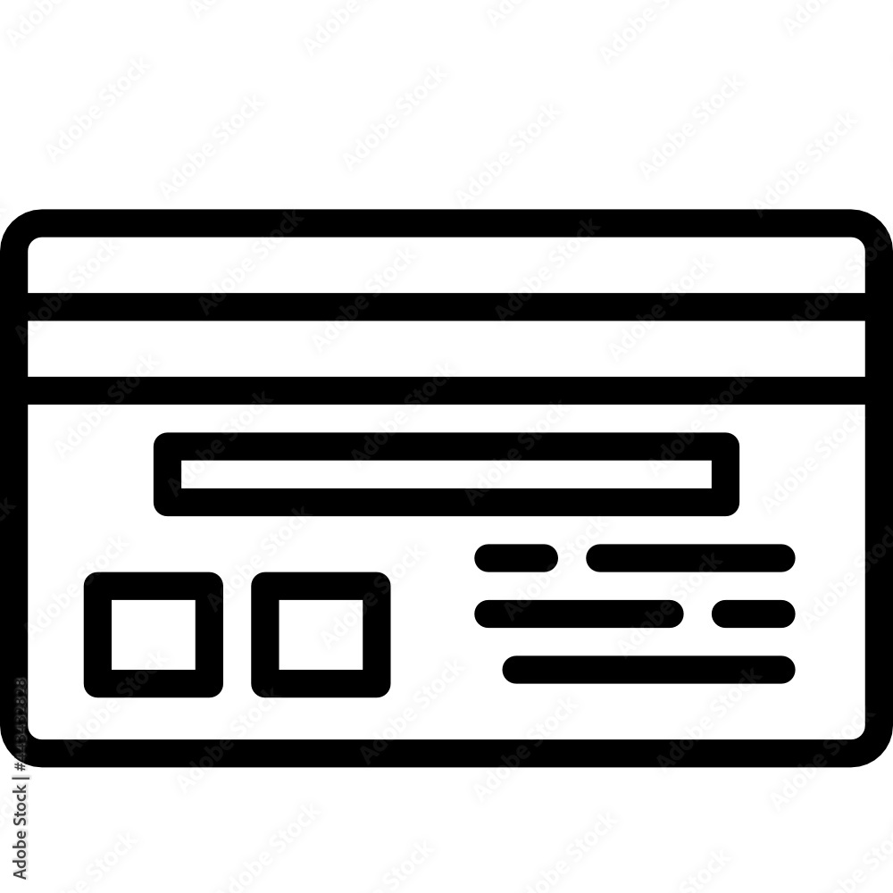 credit card line icon credit card line icon