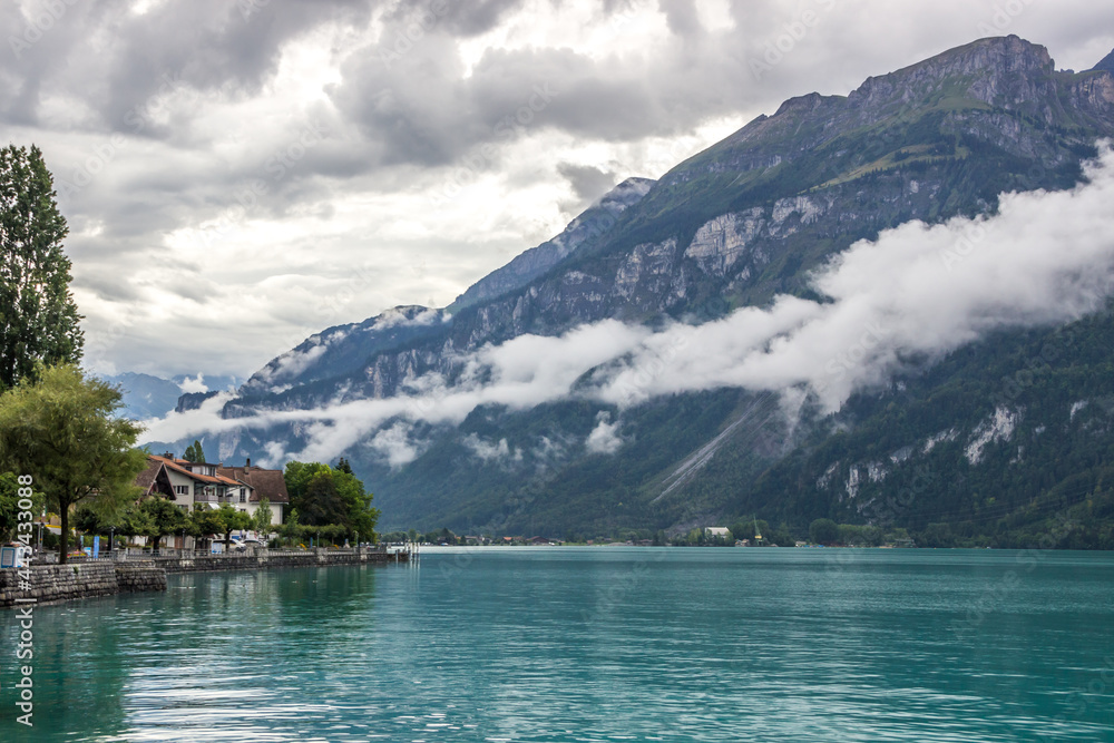 Clouds over Brienzer Lake in Switzerland