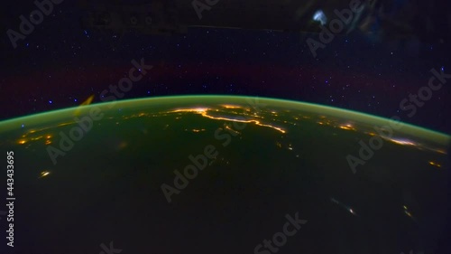 Planet Earth seen from the International Space Station (ISS) passing through Night Pass over Central Aftrica and the Middle East

Image courtesy of NASA Johnson photo