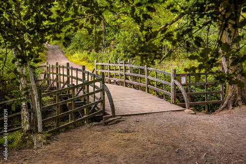Pooh Bridge located in the One Hundred Acre woods in the stories by AA Milne of Christopher Robin and Winnie the Pooh .