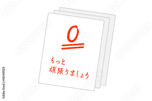 0点　ベクターイラスト