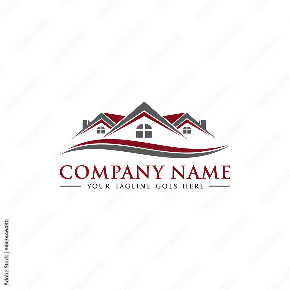 real estate logo icon, simple house, design isolated, vector home illustration, template designs