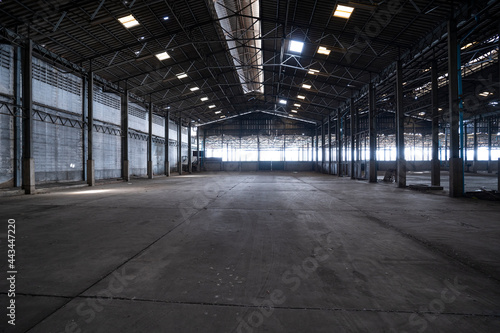 abandoned warehouse background