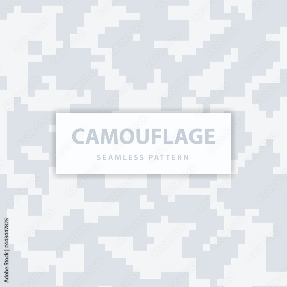 Obraz premium Military and army pixel camouflage seamless pattern