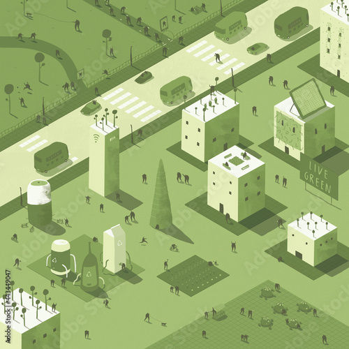 Green Living - Isometric City