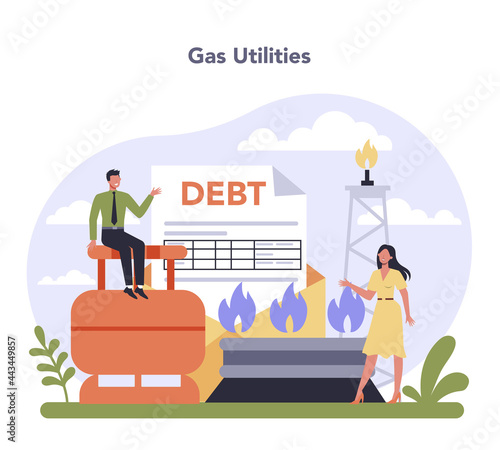 Utilities sector of the economy. Household energy and resources