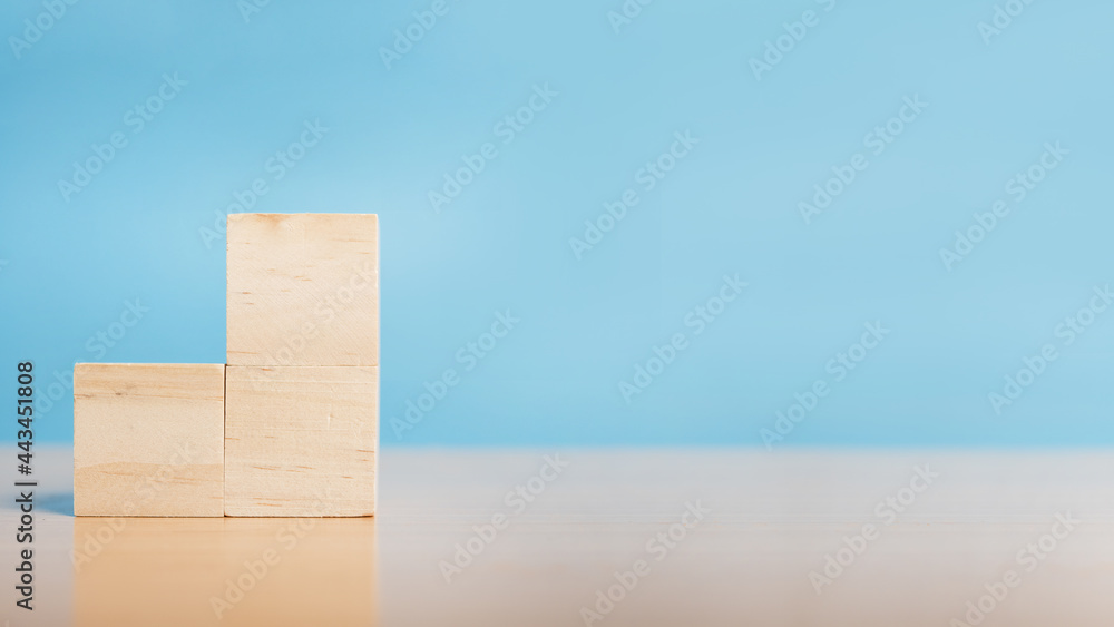 Stack wooden blocks. Blank wood block for insert some sentence, icon, symbol. Stack wooden blocks. Blank wood block for insert some sentence, icon, symbol.