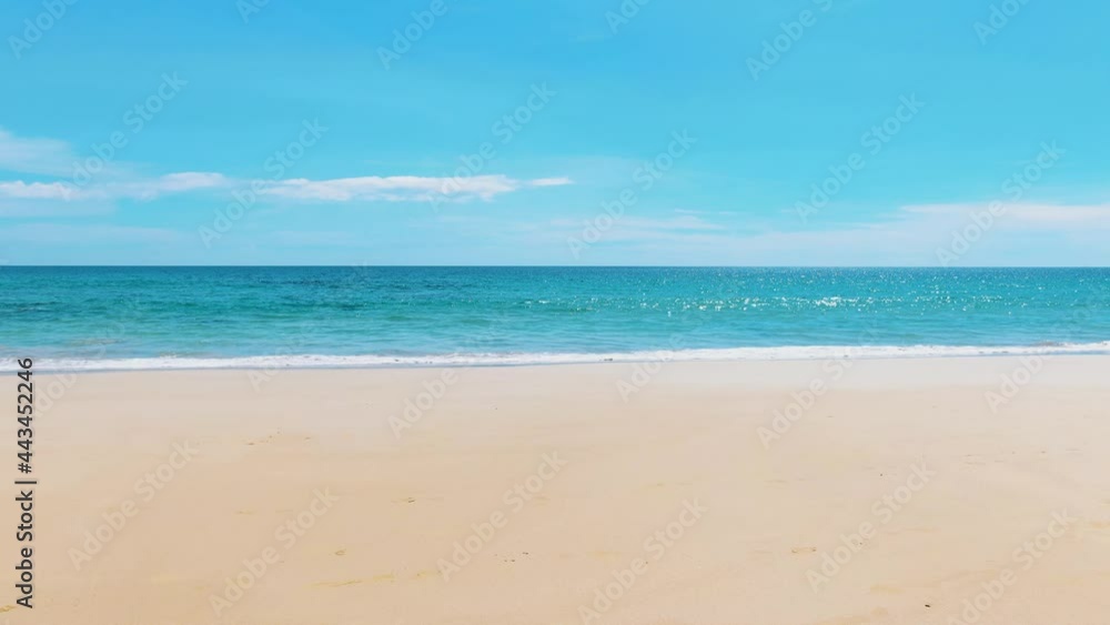 Blue sea and beach with sky and beautiful paradise cleaned up to no people. Blue sea and beach with sky and beautiful paradise cleaned up to no people.