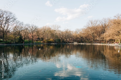 Early spring at the Conservatory Water, in Central Park, New York City