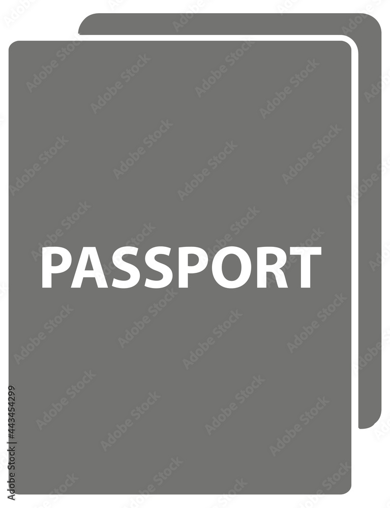 airport passenger transport passport illustration