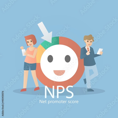 Net Promoter Score,NPS,market tools survey research metric,question respond to rate the likelihood that they would recommend a company, product,service,Customers rating satisfaction,Vector.