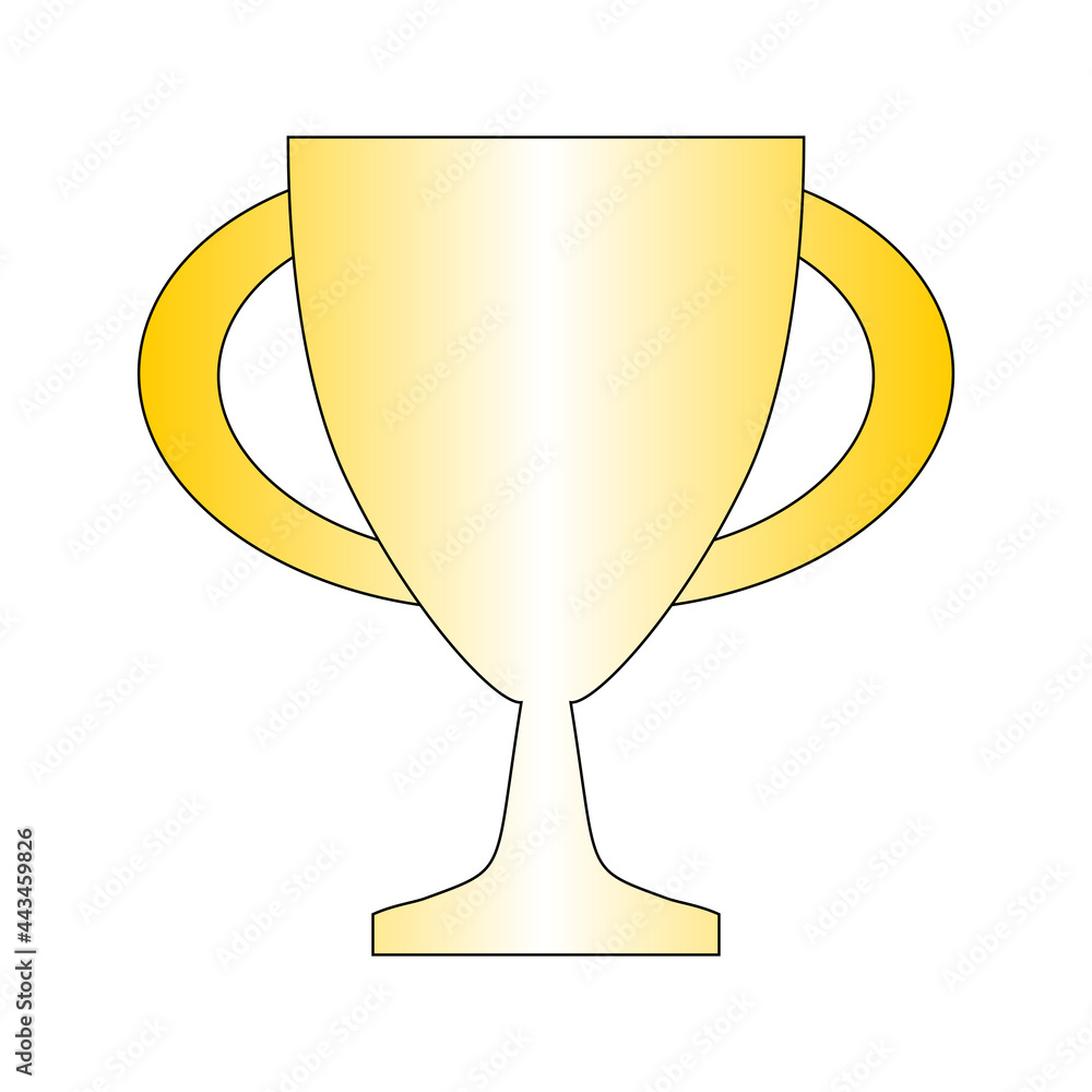 winner cup over white background winner cup over white background