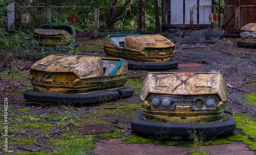 Obraz na płótnie Pripyat Amusement Park w salonie