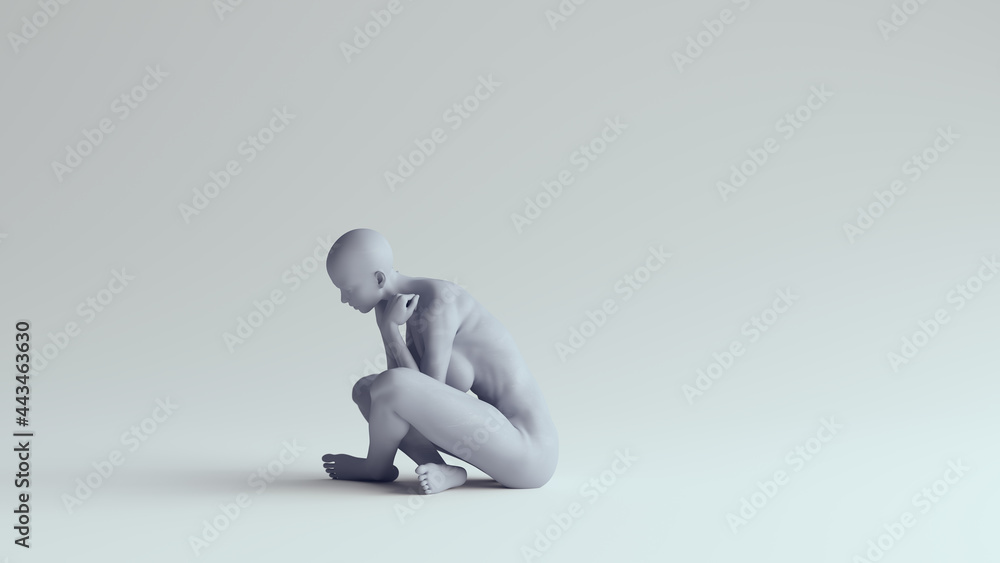Woman Sitting Pose Model Girl Line Art Graphic by subujayd · Creative  Fabrica