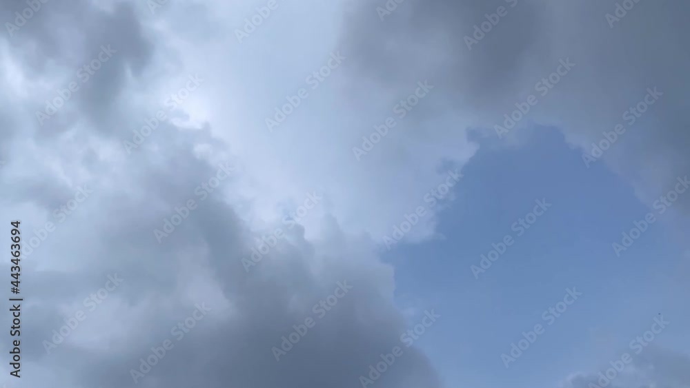 Blue sky with cloudy time lapse. white cloud and dark cloud. Sky with clouds weather nature cloud blue. Blue sky with cloudy time lapse. white cloud and dark cloud. Sky with clouds weather nature cloud blue.