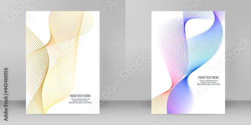 Design element rotation intersection overlay thin lines forms frame for background presentation. Vector illustration EPS 10 for new product newsletters, technology graphics, report firm, industrial