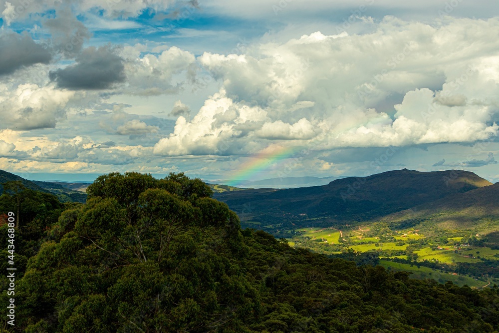 clouds over the mountains