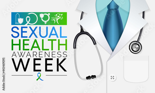 Sexual Health awareness week is observed every year in September,  it is important for our overall health and wellbeing. It includes the right to healthy relationships, Vector illustration.