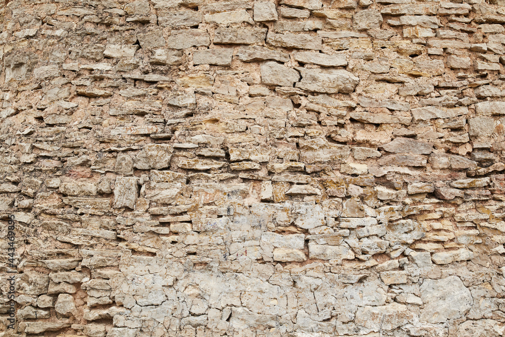 Fototapeta premium old brick wall from tower background