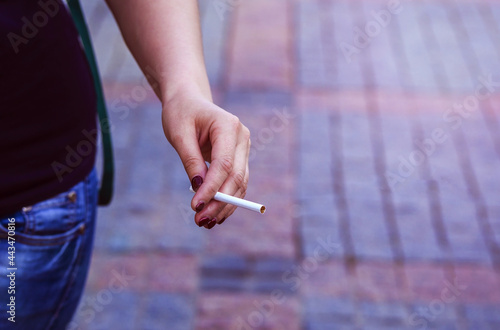 cigarette, hand. smoker