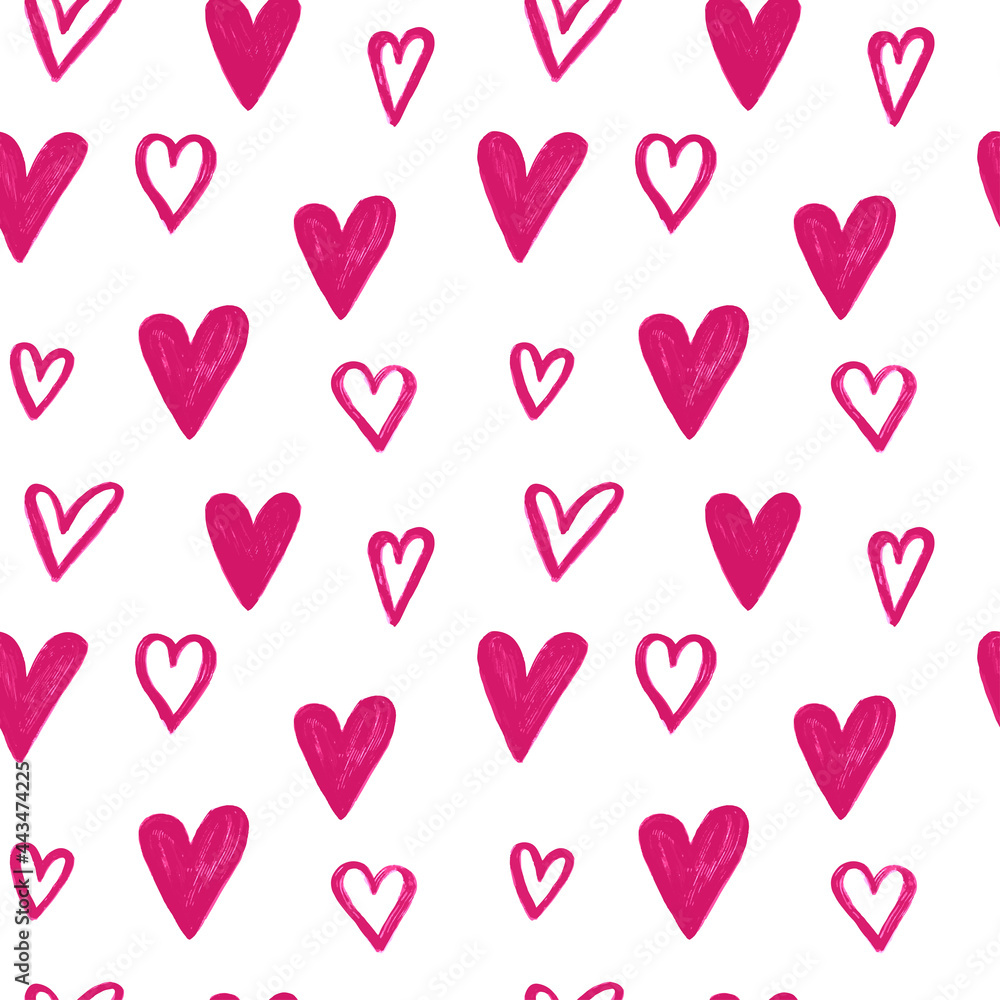 seamless pattern with hearts