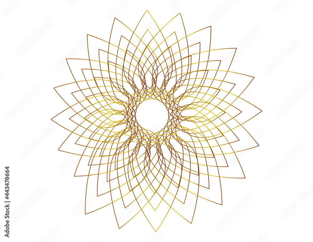 Design elements. Wave of many glittering lines circle. Abstract glow wavy stripes on white background isolated. Vector illustration EPS 10. Glitter waves with lines created using Blend Tool Design elements. Wave of many glittering lines circle. Abstract glow wavy stripes on white background isolated. Vector illustration EPS 10. Glitter waves with lines created using Blend Tool