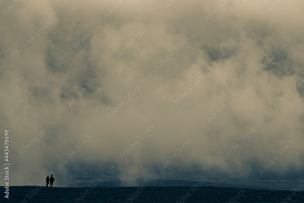 clouds over the sea