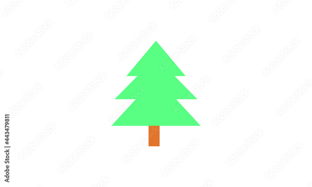 Christmas tree silhouette Isolated Christmas tree icon with star Christmas Tree Vector Christmas tree silhouette Isolated Christmas tree icon with star Christmas Tree Vector