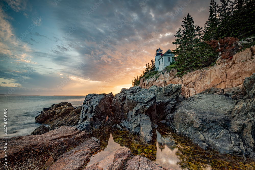 Bass Harbor Head Light Lighthouse in Acadia National Park, Maine